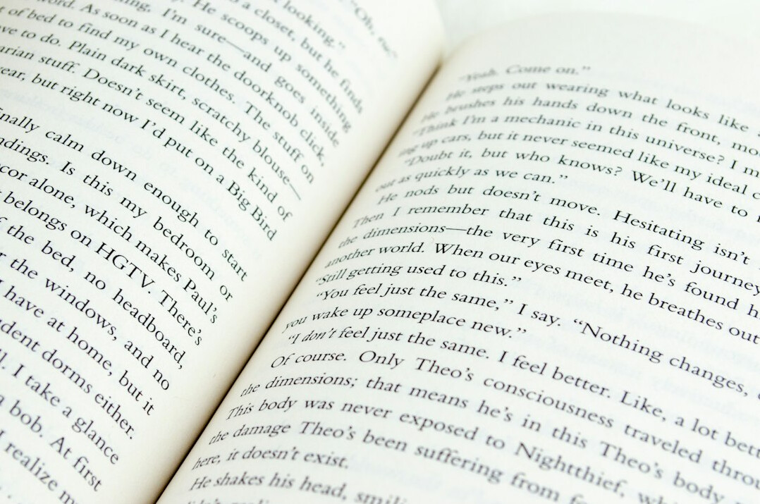 open mystery book pages