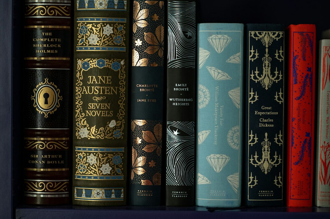 published mystery book on shelf